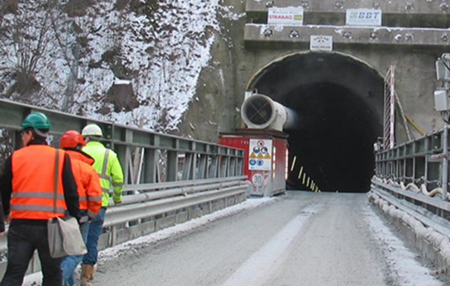 Brenner Basistunnel Erkundungsstollen Sillschlucht